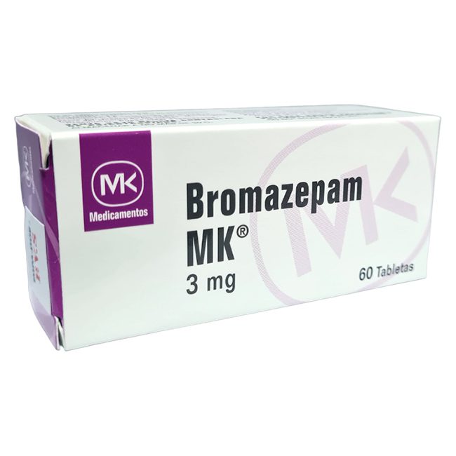 BROMAZEPAM MK 3MG X 60 TABS CONTROLADO Farmacia La Buena