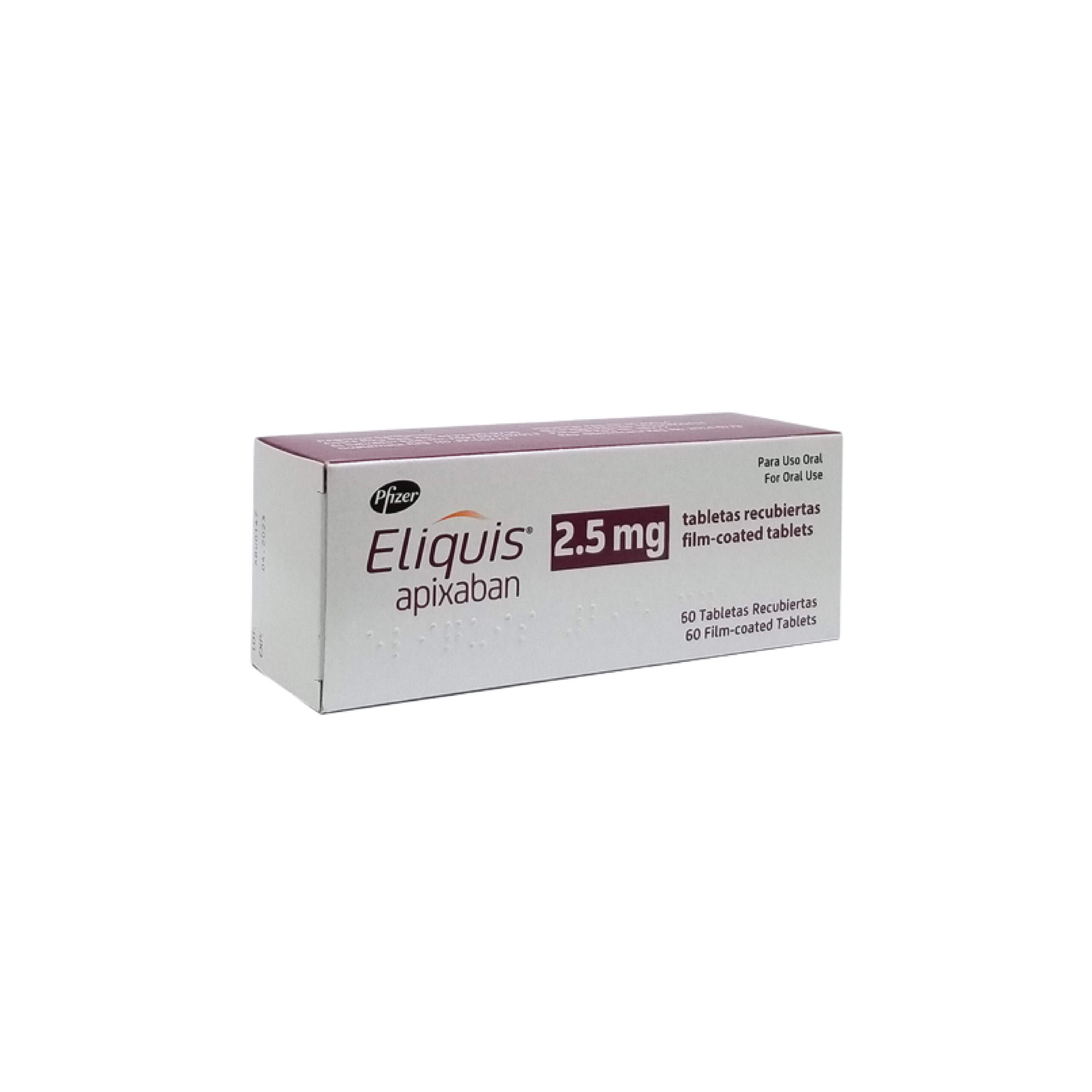 Eliquis 2 5mg X 60 Tabs Farmacia La Buena